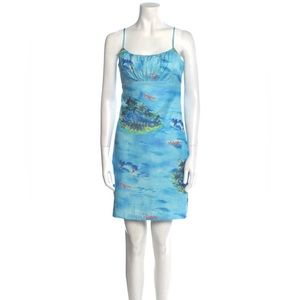 STAUD Belle Dress in Blue Island; Size 0